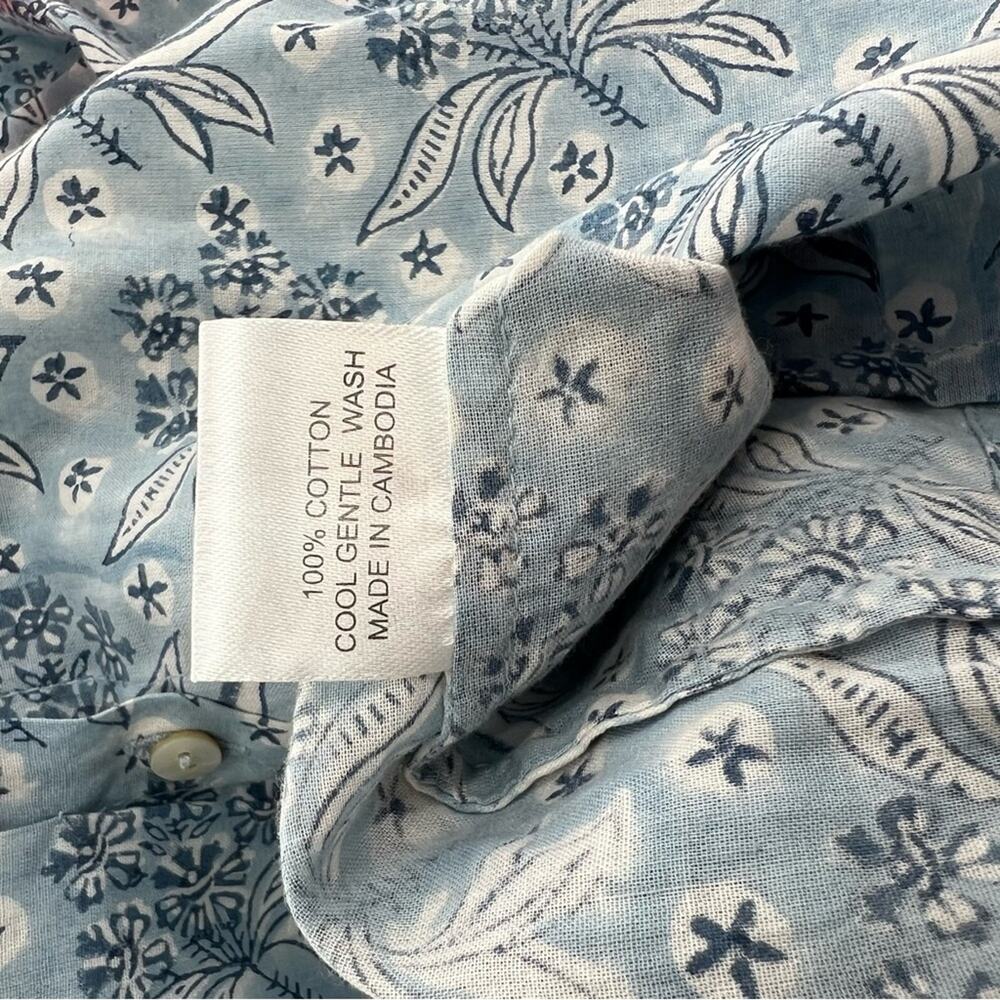 Cassandra Harper Block Print Button Down Shirt Sz… - image 6